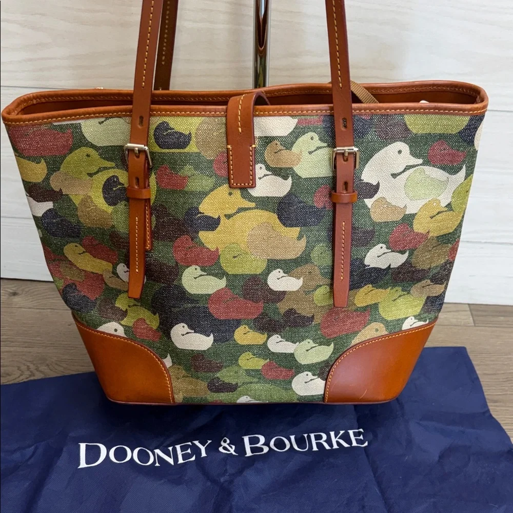 Dooney & Bourke Camouflage Duck Dover Tote - Picture 7 of 11